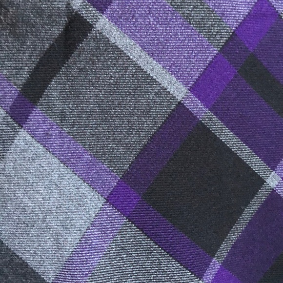 NYCC Plaid Yoked A-Line Below Knee Skirt - Picture 7 of 9